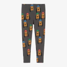 Grey Organic Cotton Hound Dog Leggings