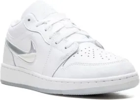 Jordan Kids Air Jordan 1 Low Glitter Swoosh sneakers White