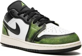 Jordan Kids Air Jordan 1 Low Wear Away Electric Green sneakers Black