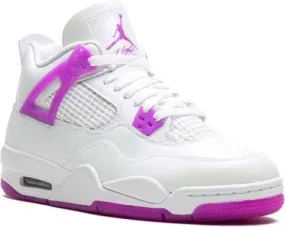 Jordan Kids Air Jordan 4 Retro Hyper Violet sneakers White