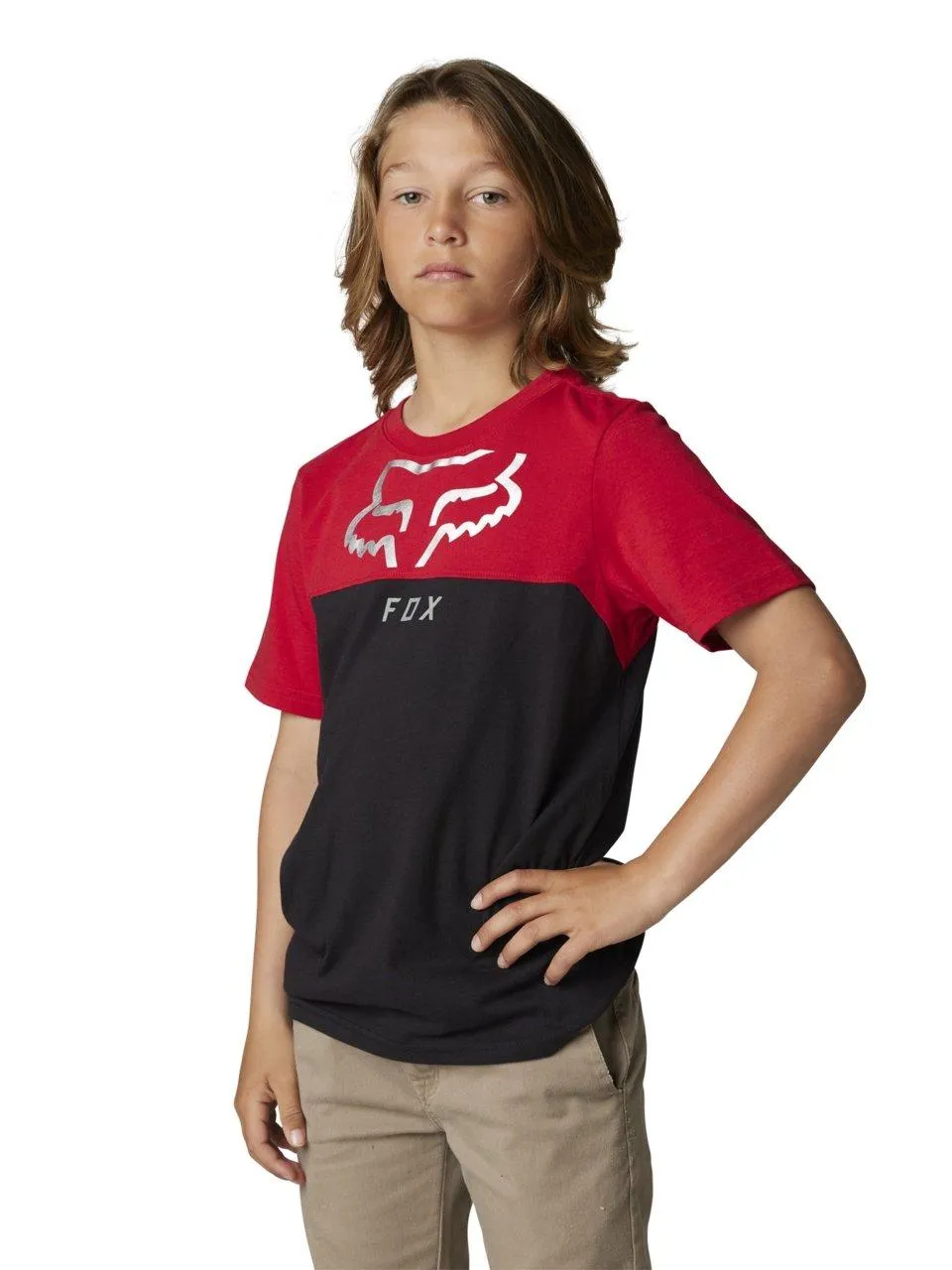 Kids Fox RYAKTR S/S Tee - Flame Red | Kid's Clothing UK