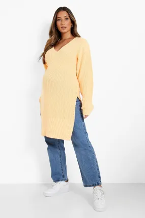 Maternity Side Split Sweater