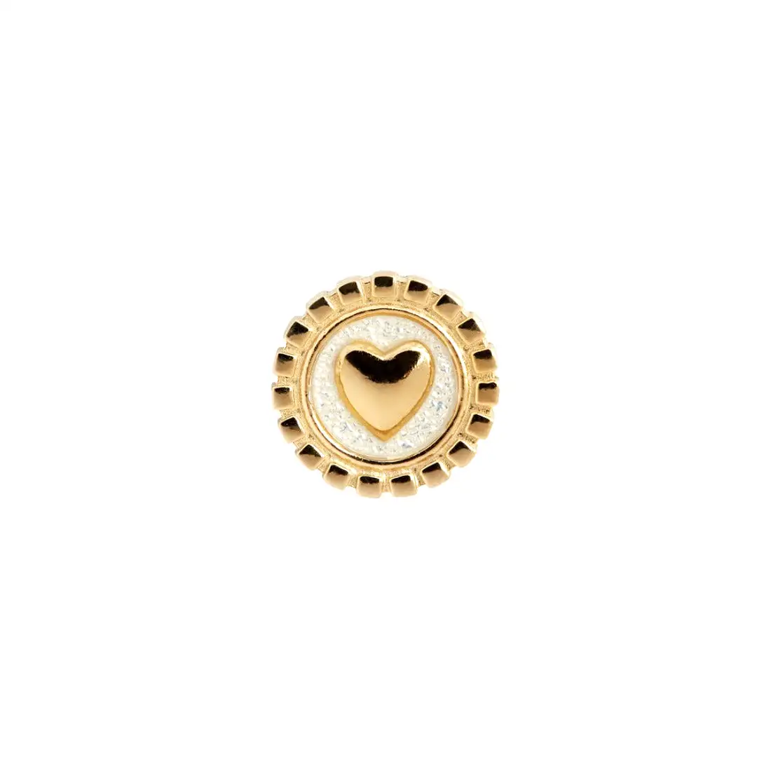 MB Love Coin, Ivory/Gold