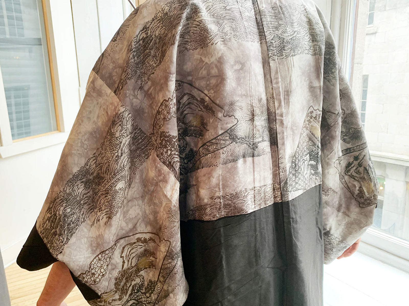 Men's Vintage Haori/Kimono Black 1960s