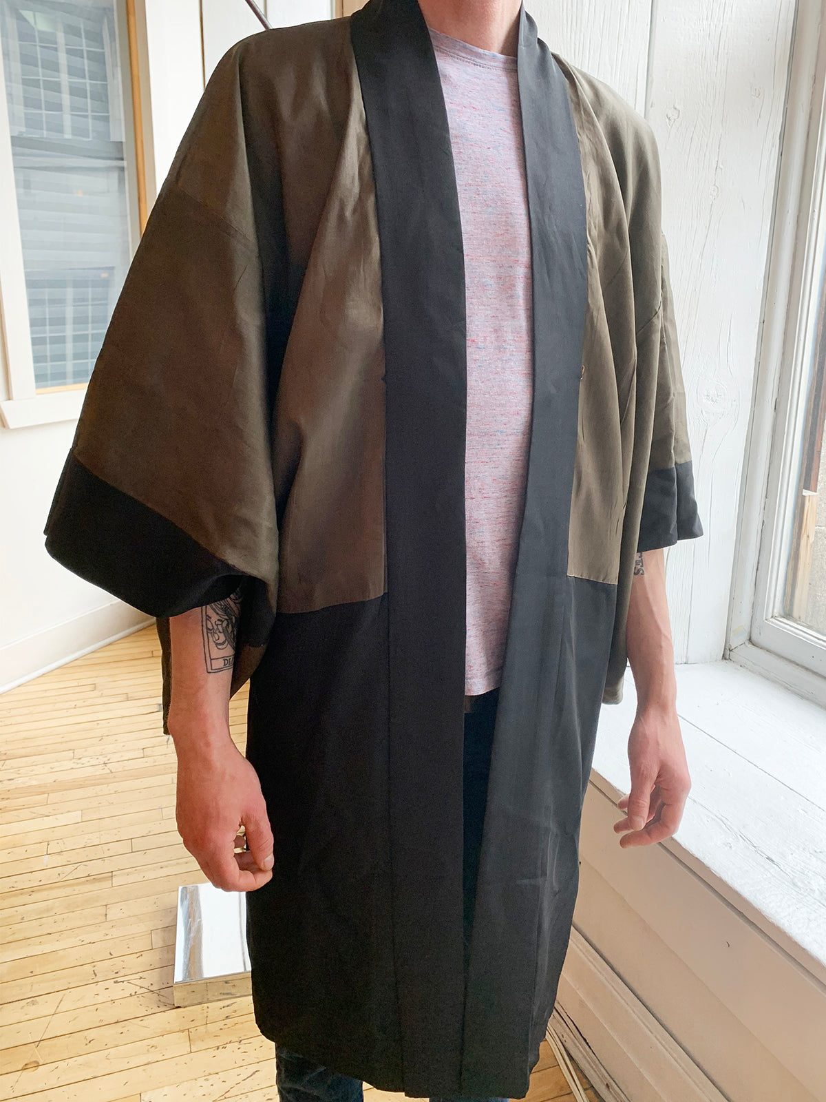 Men's Vintage Haori/Kimono Black 1960s