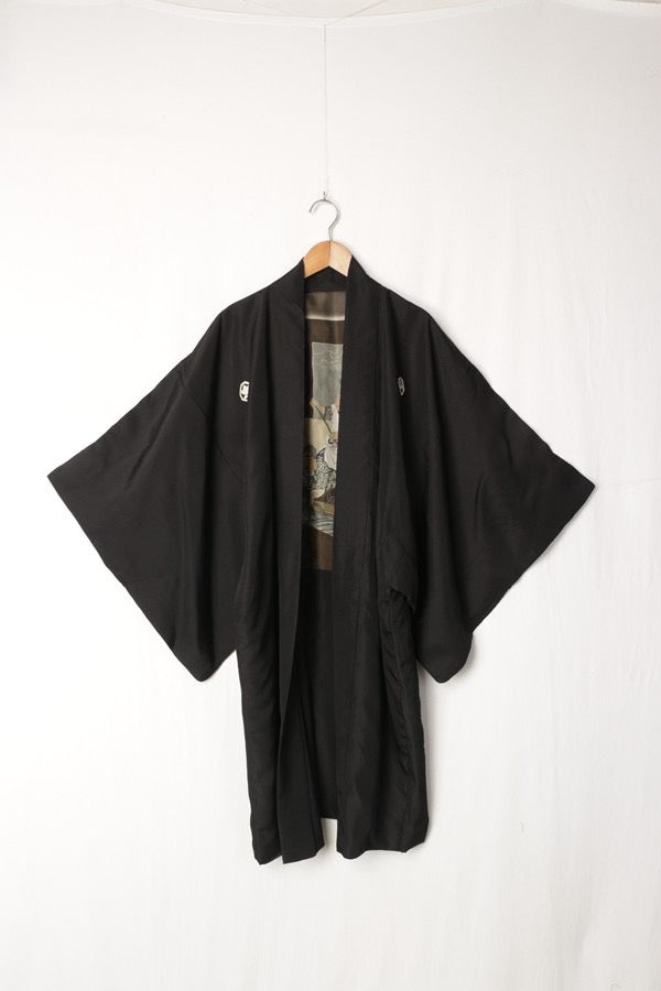 Men's Vintage Haori/Kimono Black 1960s