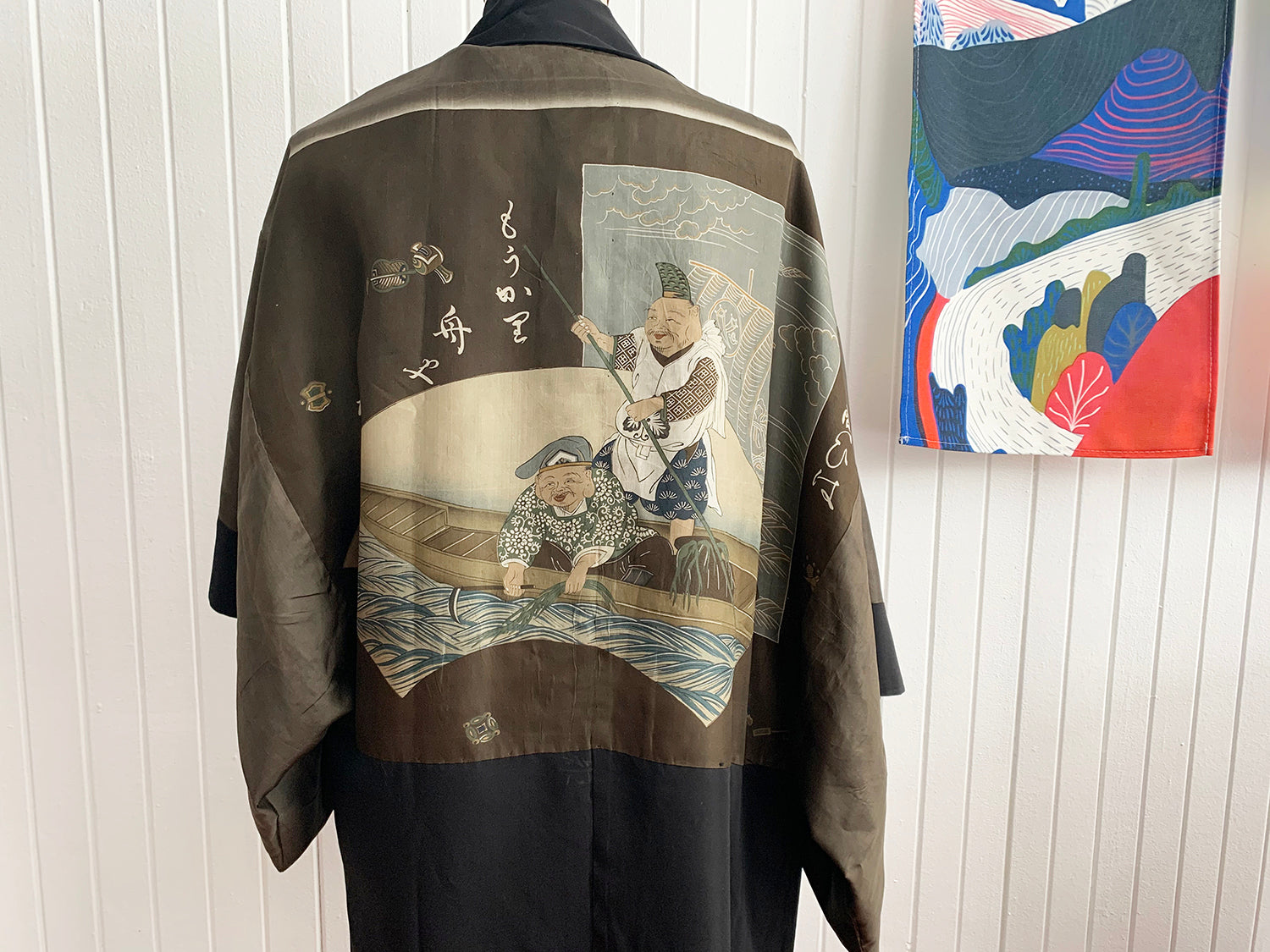 Men's Vintage Haori/Kimono Black 1960s