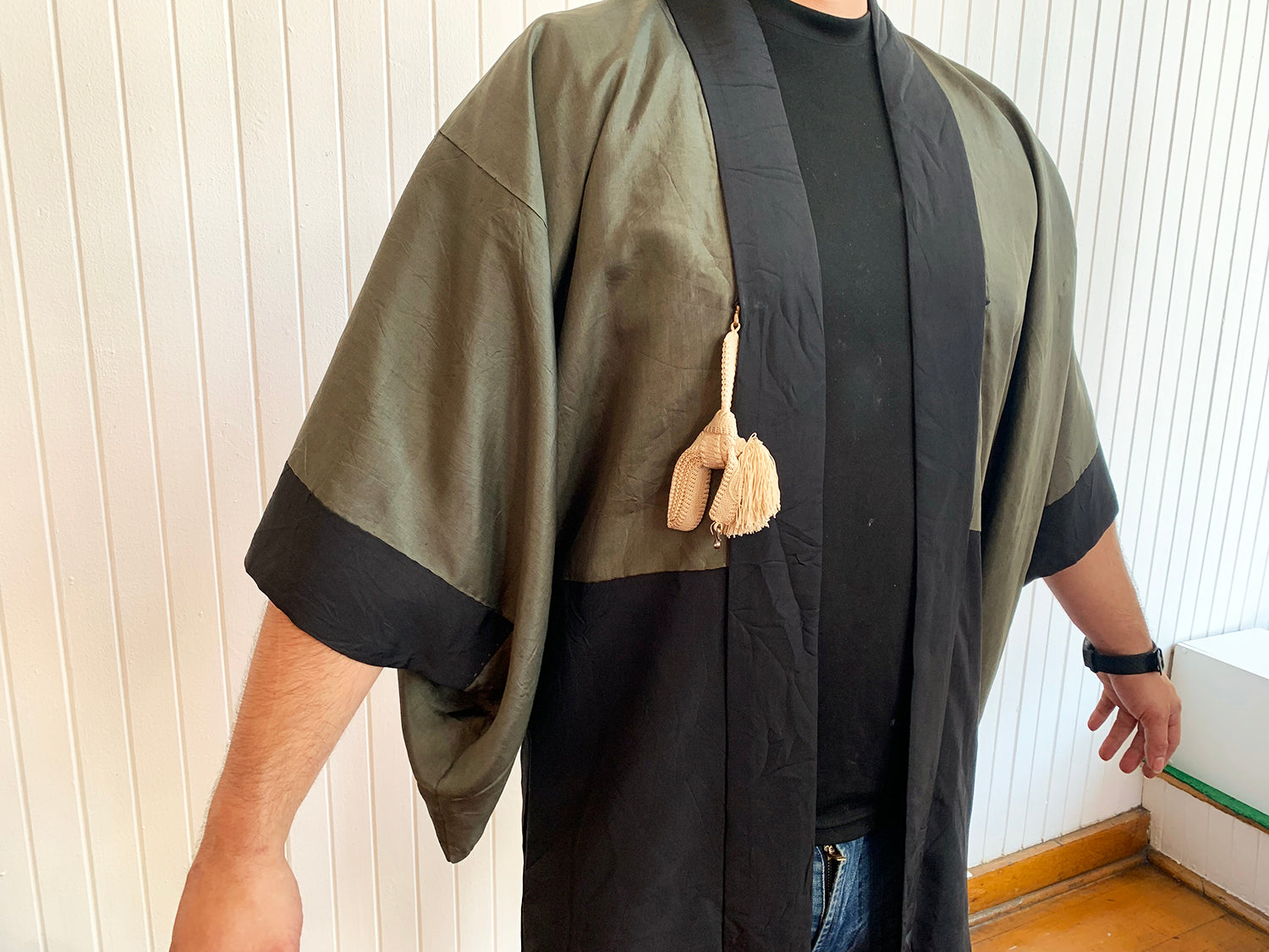 Men's Vintage Haori/Kimono Green 1960s