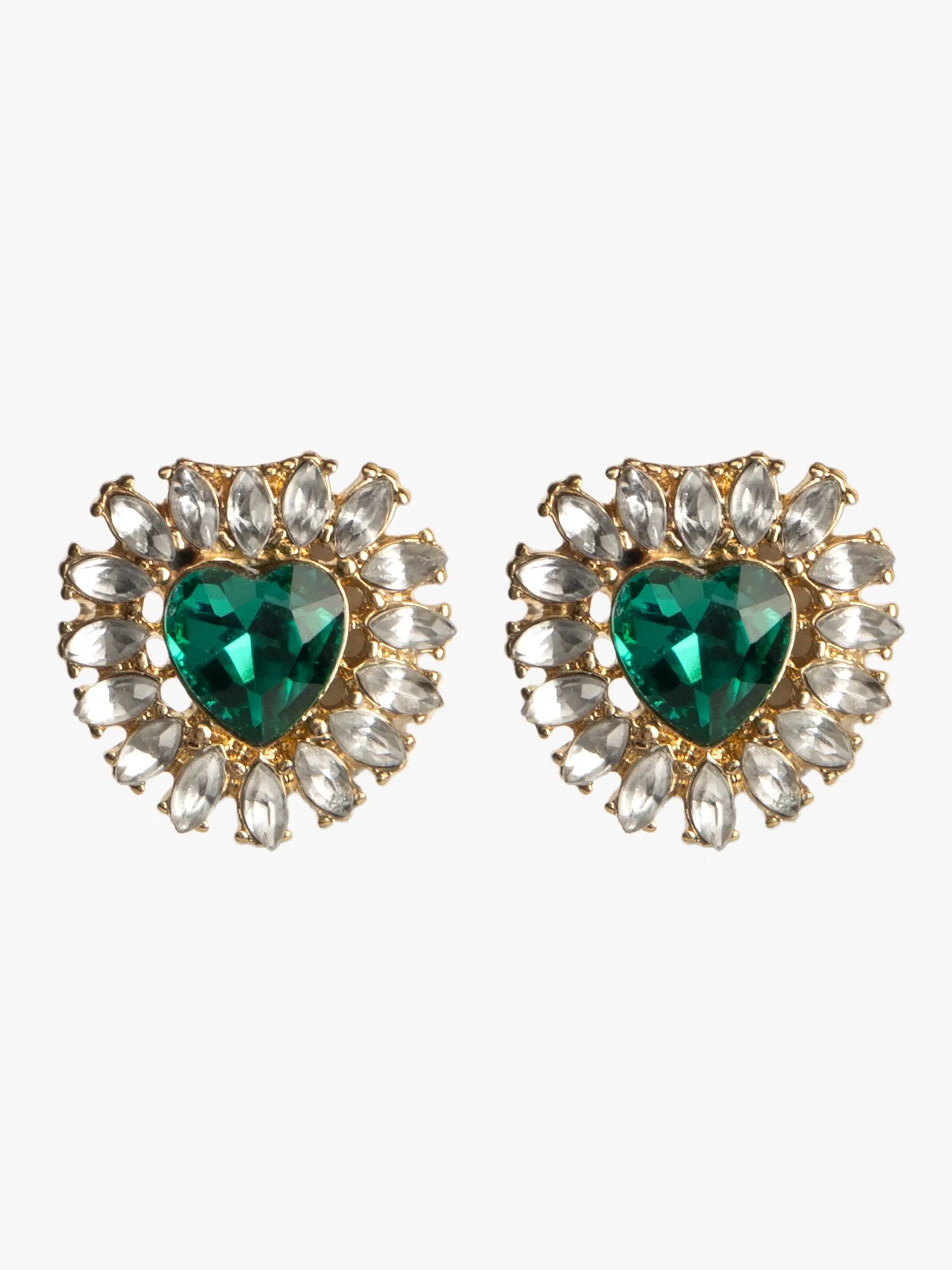 Miniature Green Gem Earrings