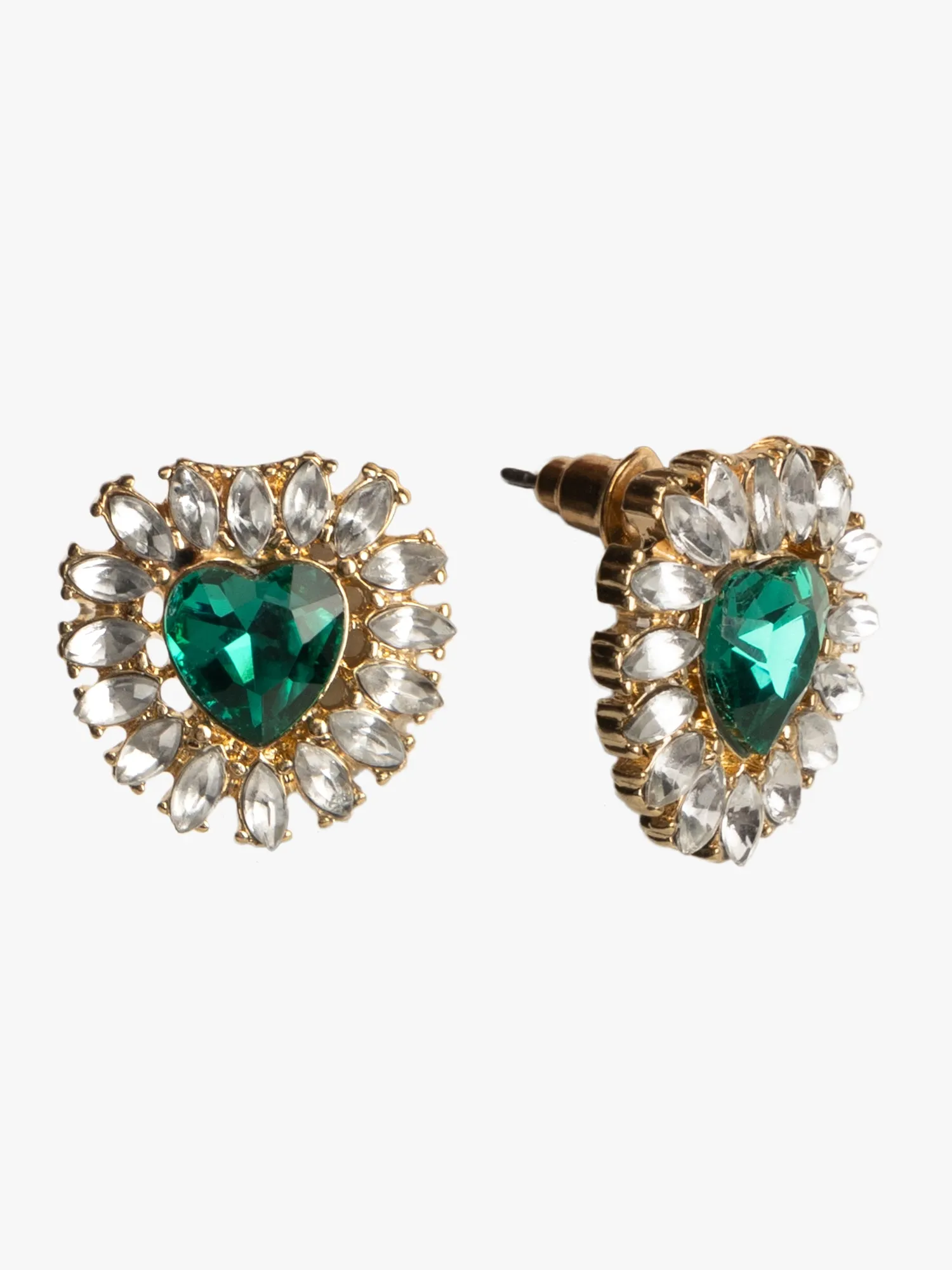 Miniature Green Gem Earrings