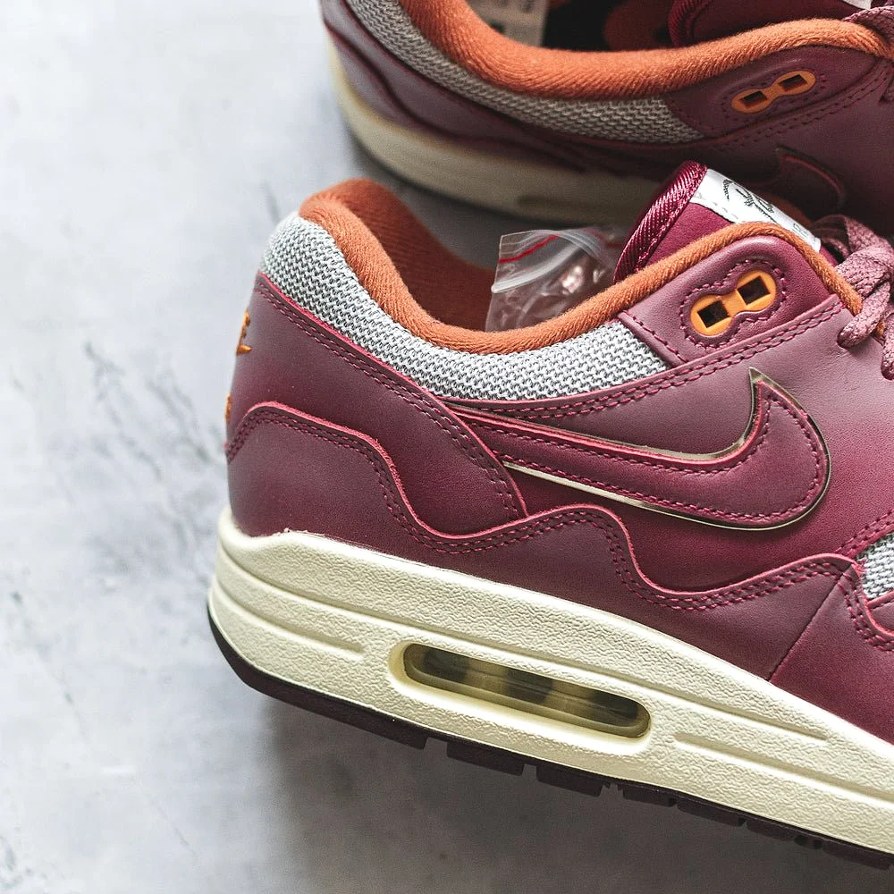 Nike Air Max 1 Patta Waves Rush Maroon (With Bracelet)