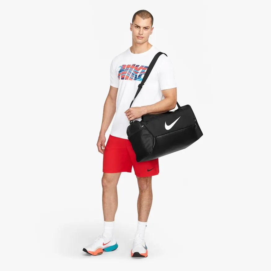 NIKE BRASILIA 9.5 TRAINING BLACK DUFFEL BAG (SMALL, 41L)