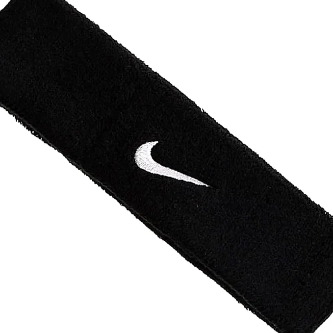 NIKE SWOOSH BLACK HEADBAND