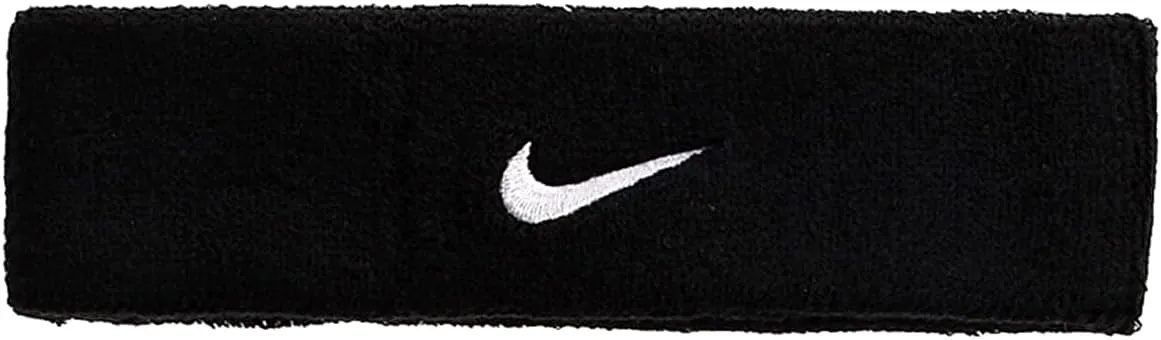 NIKE SWOOSH BLACK HEADBAND