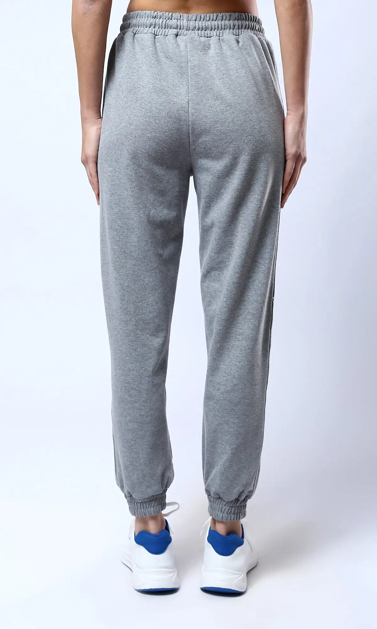 O179812 Slip On Casual Heather Grey Jogger Pants