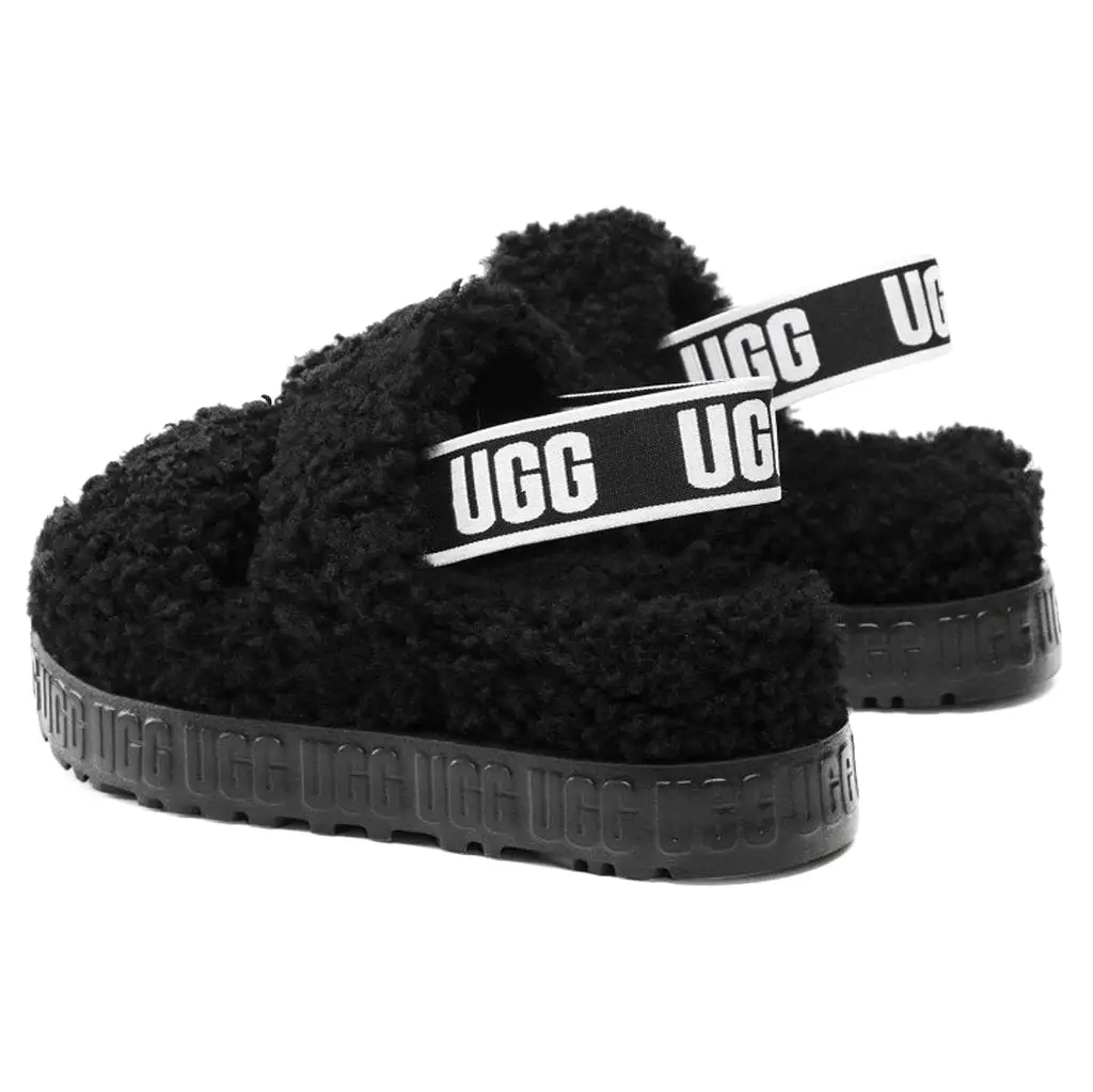 Oh Fluffita Curly Sheepskin Women's Slide Sandals