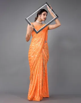 Orange Silk Saree