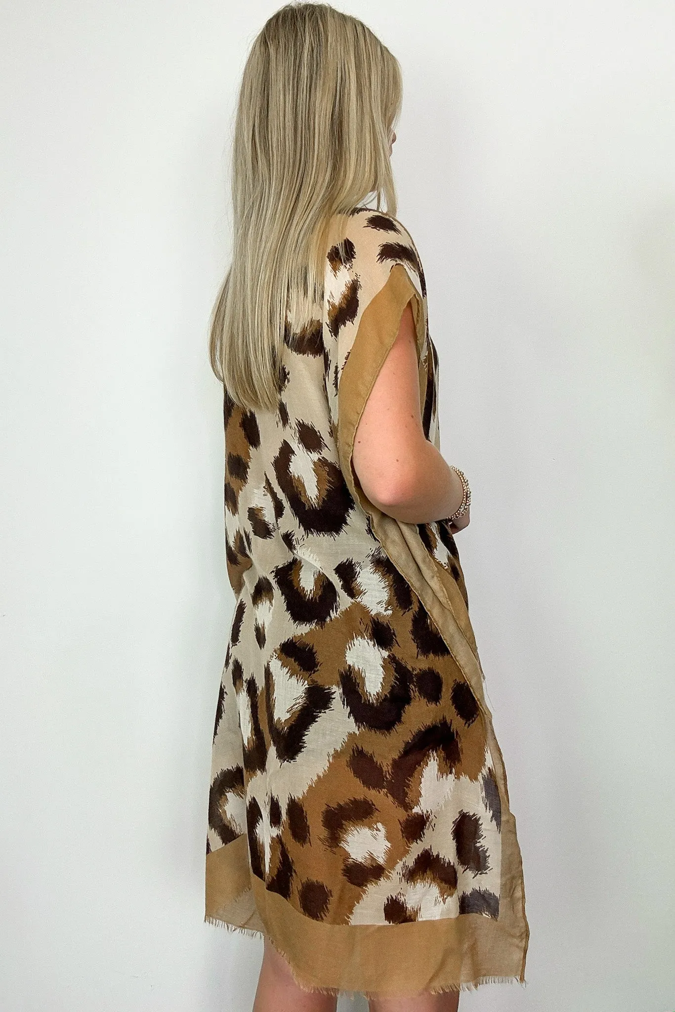 Paulinah Animal Print Kimono