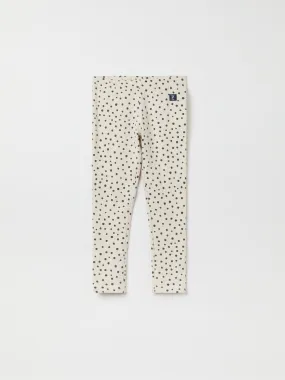 Polka Dot Print Kids Leggings