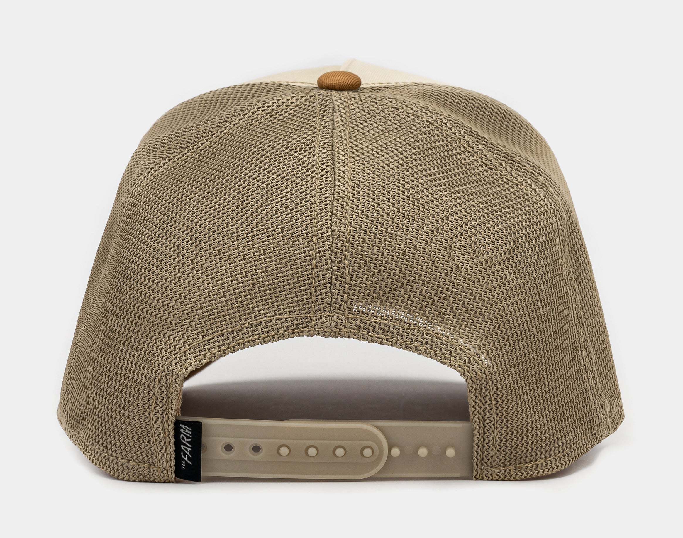 Premium Pantera Trucker Mens Hat (Khaki/Yellow)