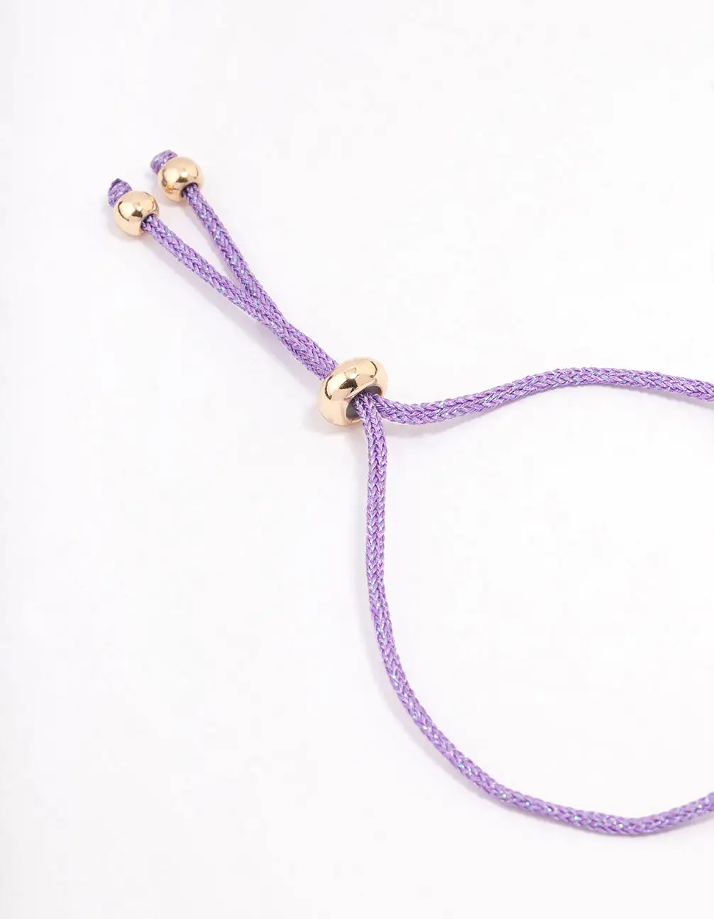 Purple Fabric Evil Eye Toggle Bracelet