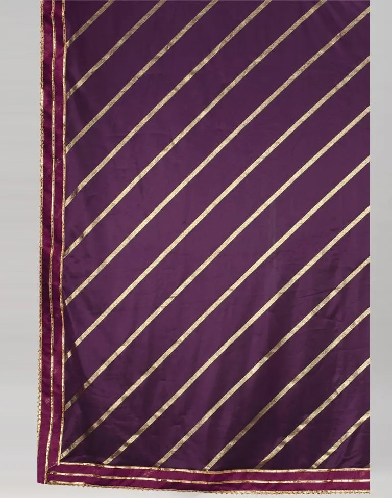 Purple Silk Saree