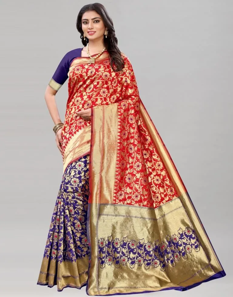 Red Banarasi Silk Saree