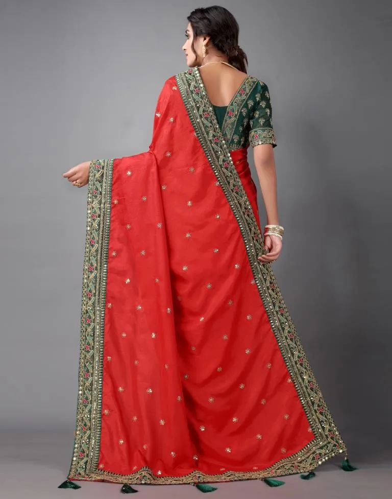 Red Silk Saree