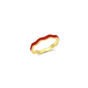 Ric Rac Enamel Ring