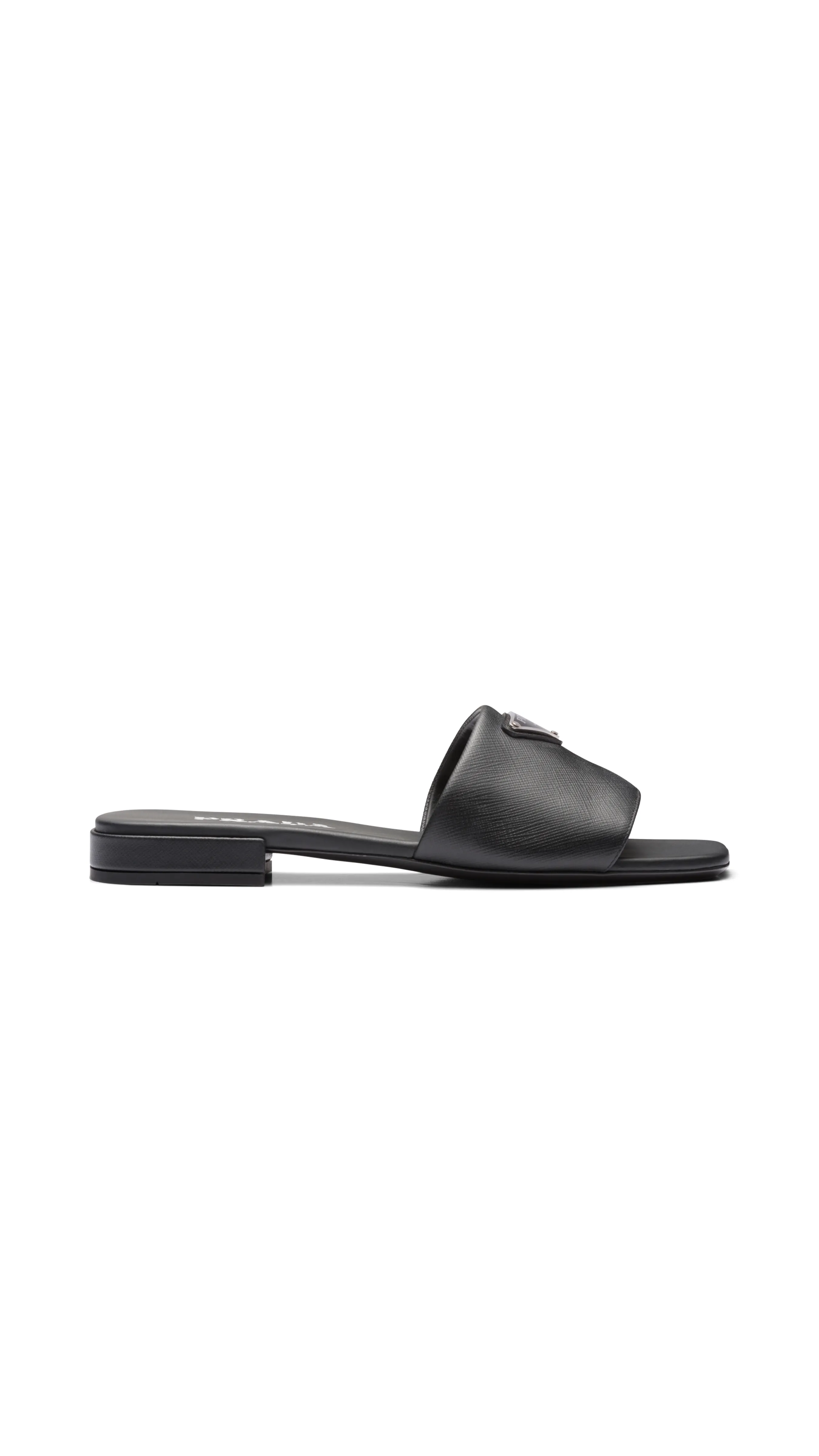 Saffiano Logo Slides - Black