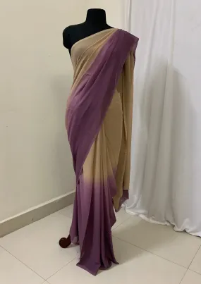 Shaded georgette saree