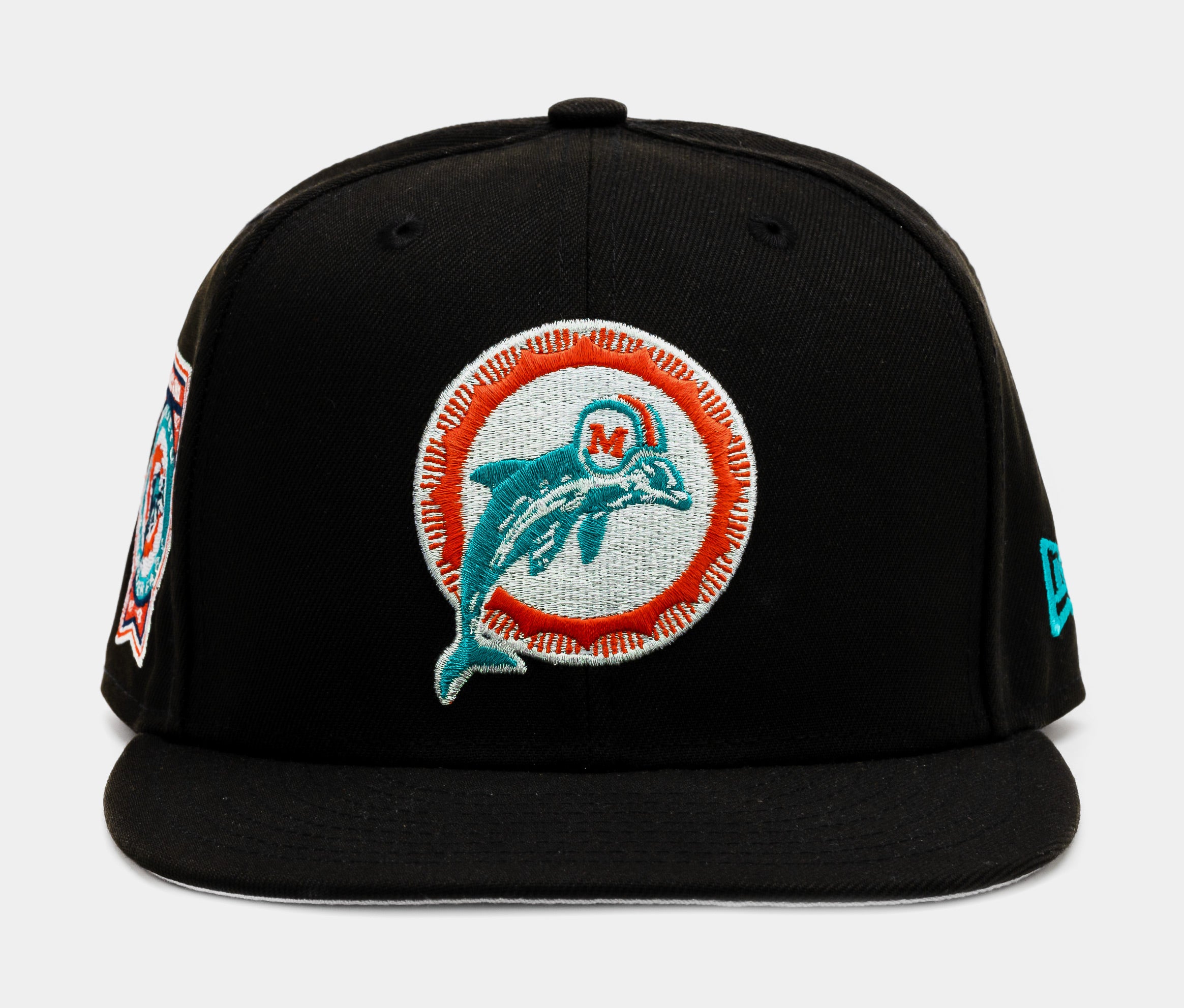 Shoe Palace Exclusive Miami Dolphins 59Fifty Fitted Mens Hat (Black/Blue)