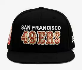 Shoe Palace Exclusive San Francisco 49ers 59Fifty Fitted Mens Hat (Black/Red)