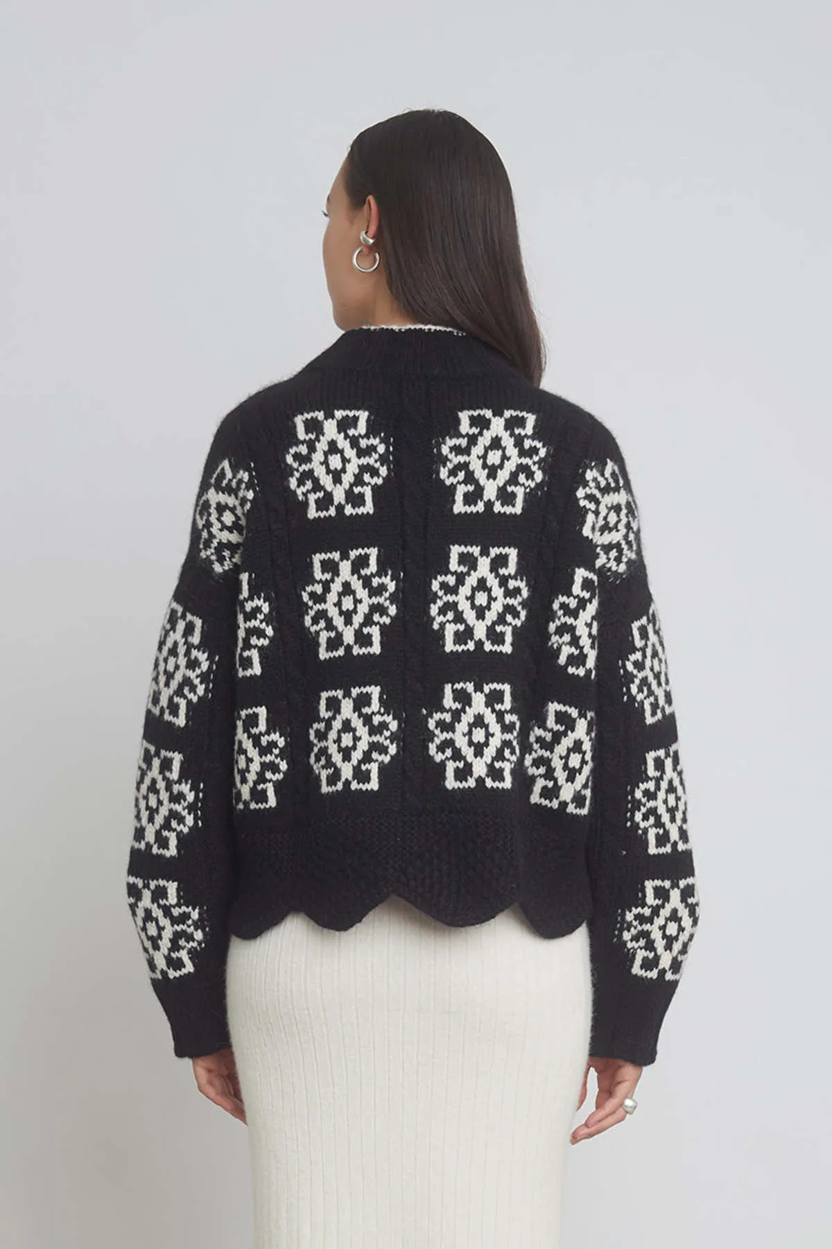 Sienna Sweater - Black/Ivory