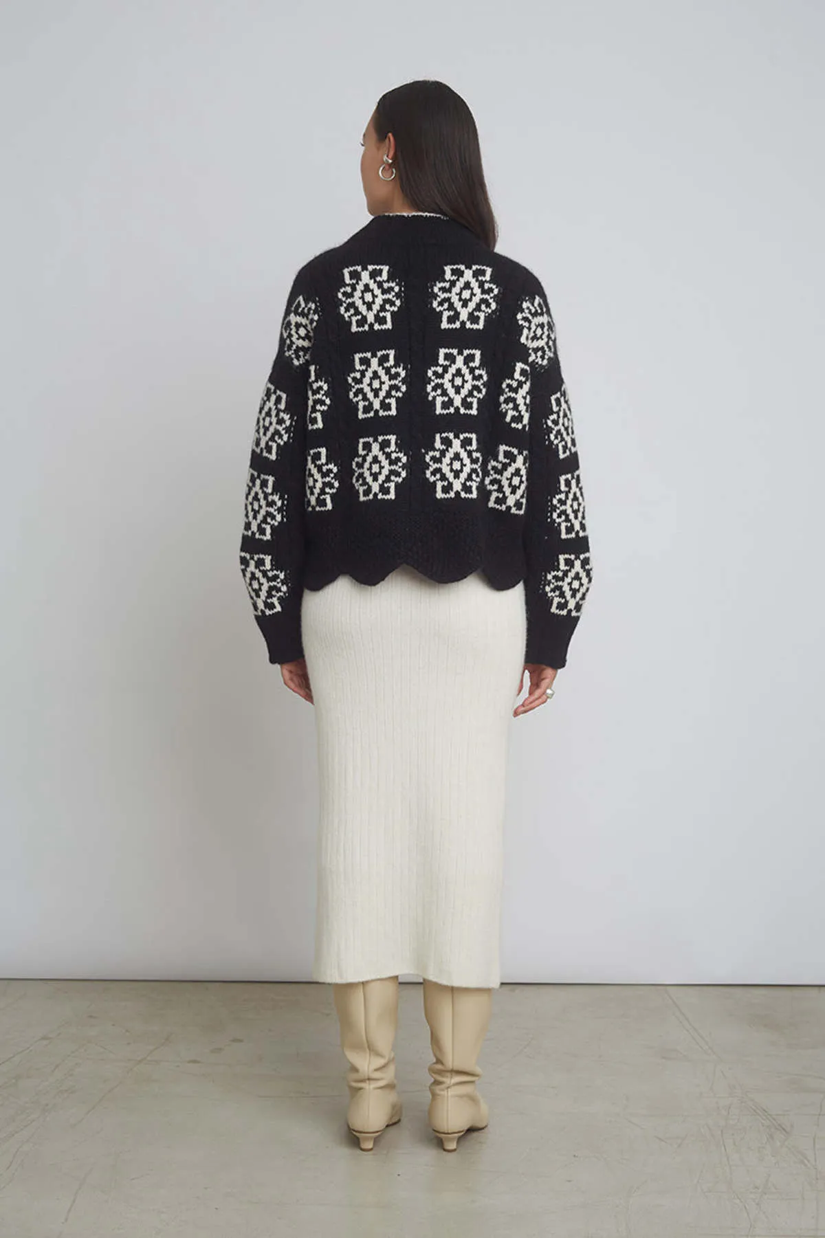 Sienna Sweater - Black/Ivory