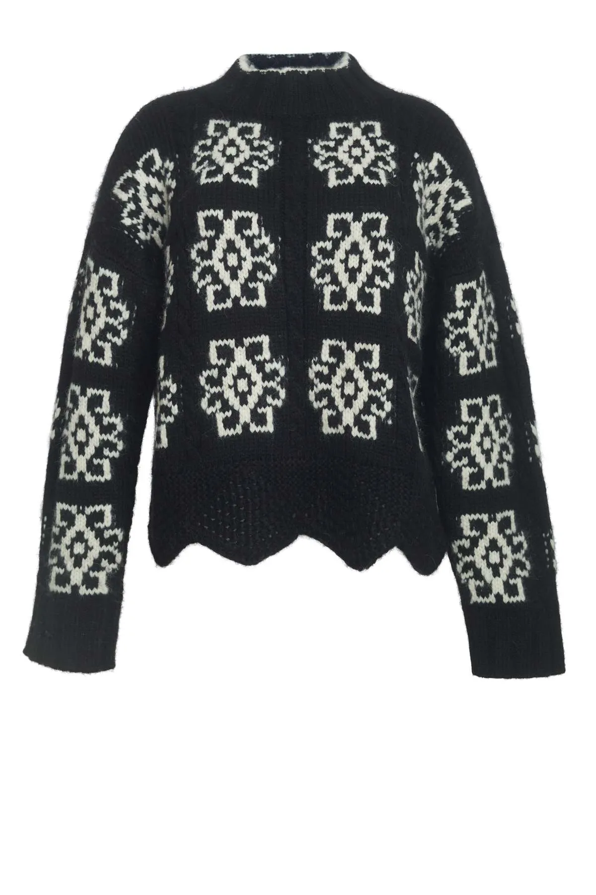 Sienna Sweater - Black/Ivory