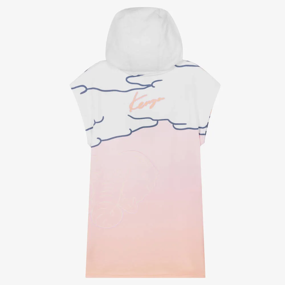 Teen Girls Gradient Tiger Hoodie Dress