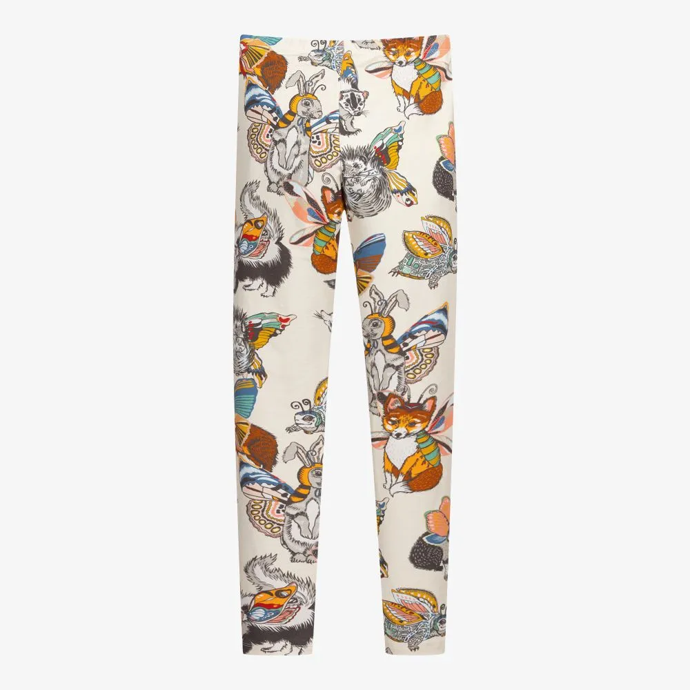 Teen Ivory Printed Leggings