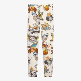 Teen Ivory Printed Leggings