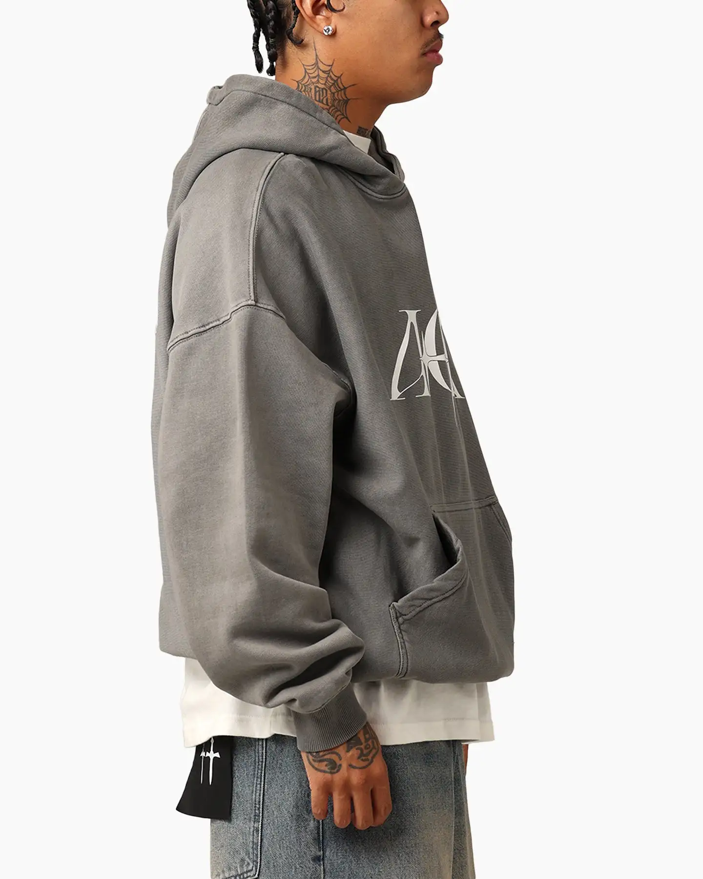 The Anti Order AOA Premium Hoodie Washed Charcoal