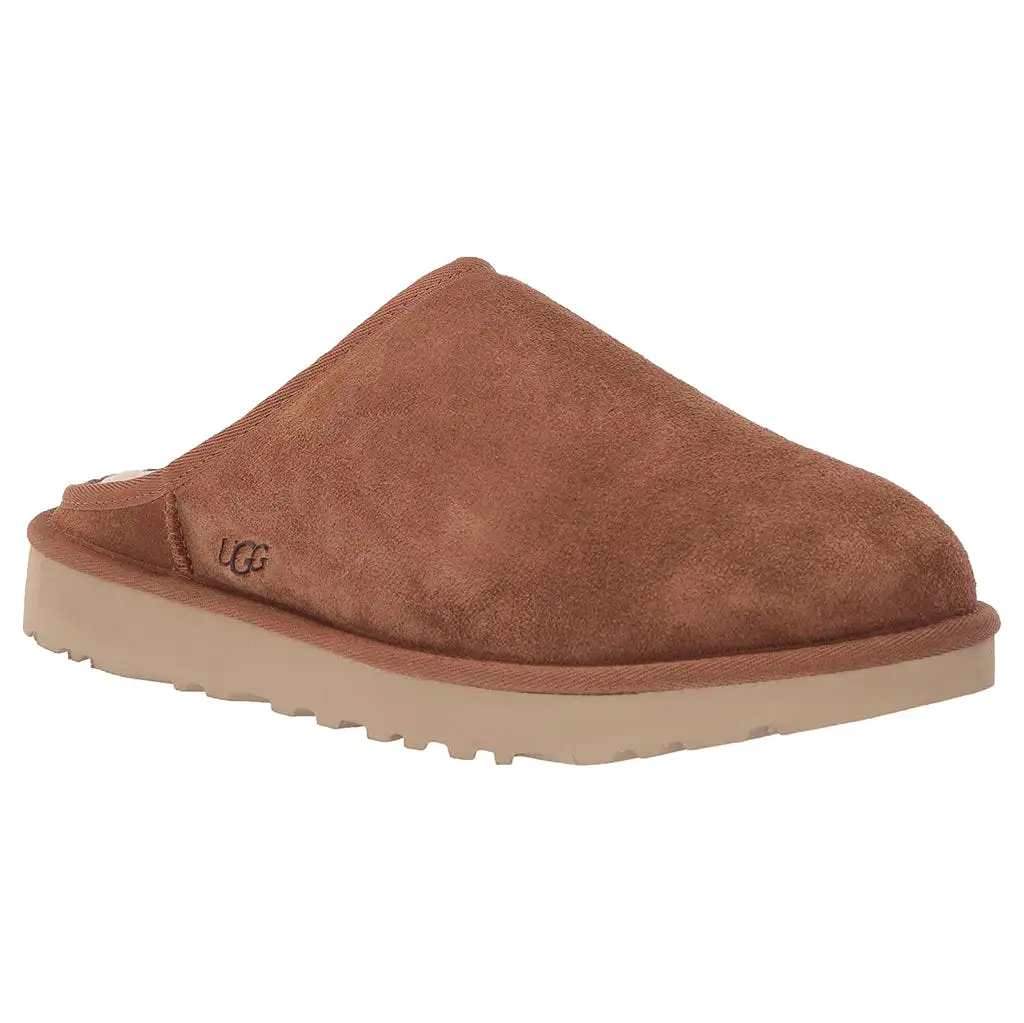 Ugg Mens Sandals Classic Slip On Casual Open-Back Closed-Toe Suede Leather - UK 9