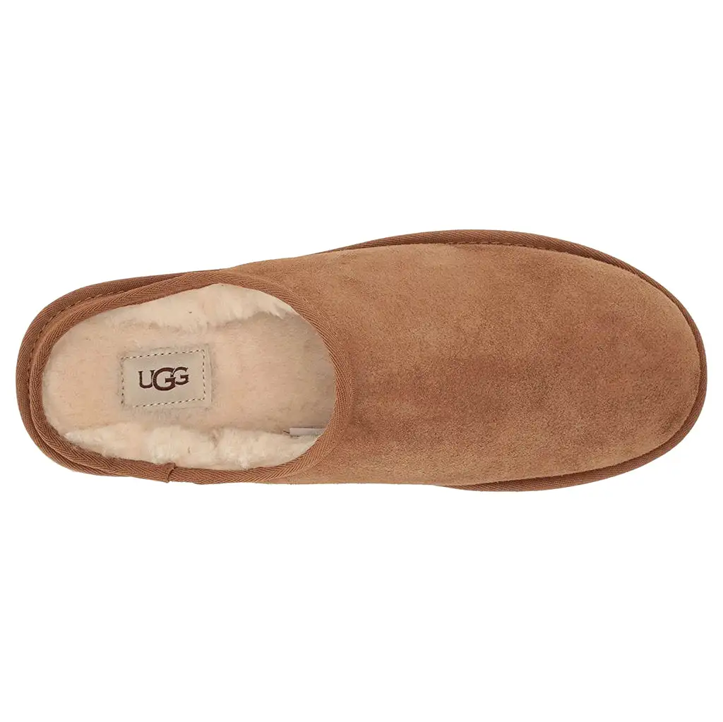 Ugg Mens Sandals Classic Slip On Casual Open-Back Closed-Toe Suede Leather - UK 9