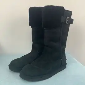 UGGBlackSuede and Shearling Boots