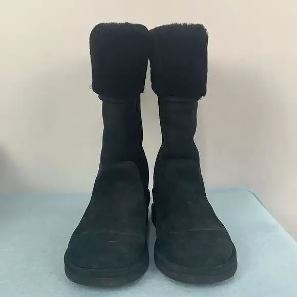 UGGBlackSuede and Shearling Boots