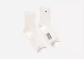 Ukraine Crew Socks Beige