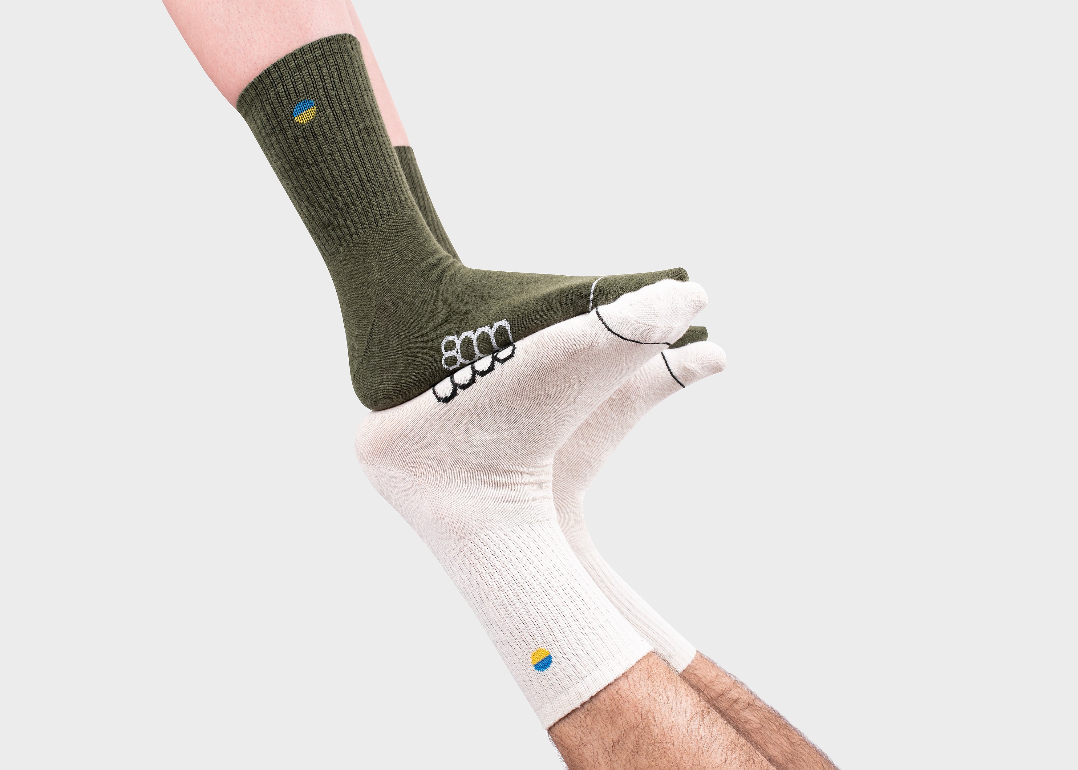 Ukraine Crew Socks Dark Green