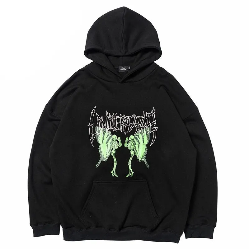 UNTP Caterpillar Skeleton Pullover Hoodie