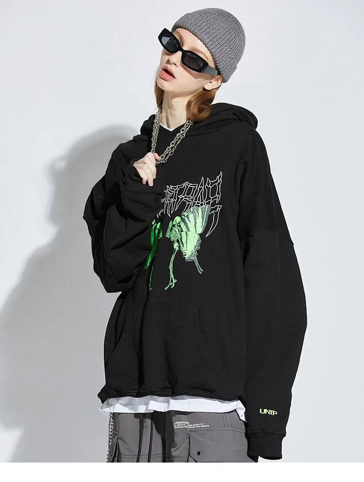 UNTP Caterpillar Skeleton Pullover Hoodie