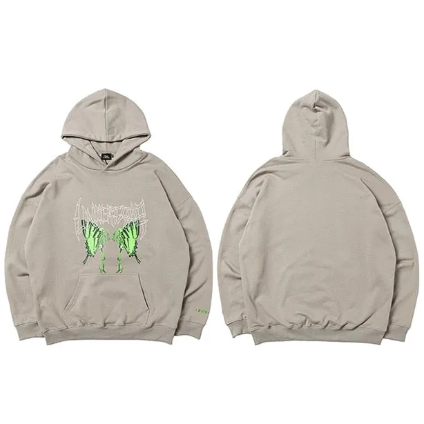 UNTP Caterpillar Skeleton Pullover Hoodie