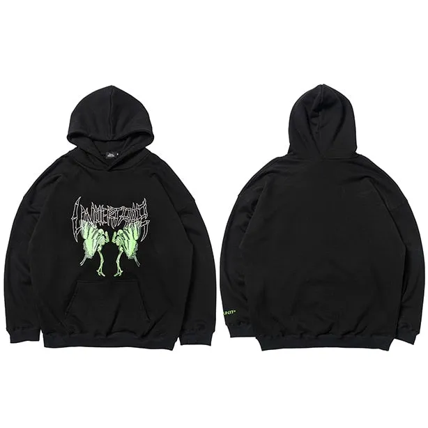 UNTP Caterpillar Skeleton Pullover Hoodie